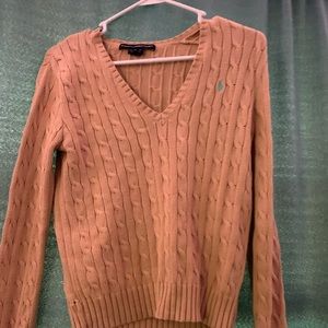 Tan and Blue Ralph Lauren Sweater